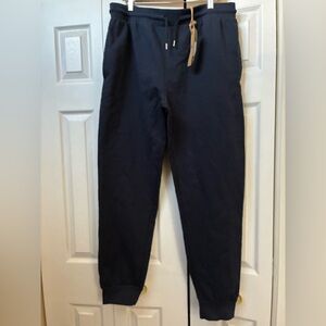 Sustainable Clothing Essentials Navy Joggers, Size XL